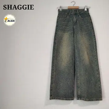 [새상품급] SHAGGIE 샤기 청바지 데님 오로라 큐빅 XS
