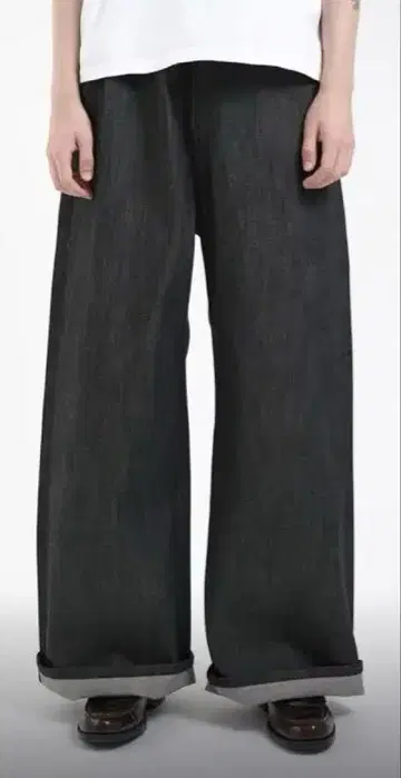 selvedge baggy denim pants