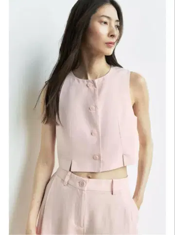 ZARA 슬릿 숏 기장 베스트