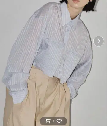 todayful 스트라이프 숏 셔츠