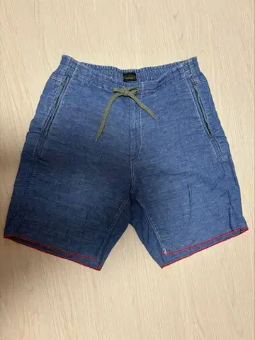 데님 블루 숏팬츠 사이드 포켓