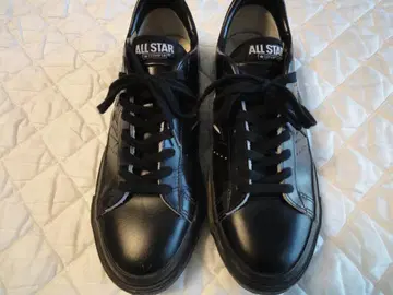 ALL STAR 블랙 스니커즈 천연 가죽 올레더 컨버스 26cm