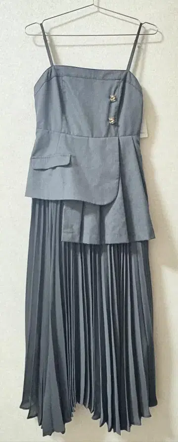 RANDA 플리츠 레이어드 캐미 원피스