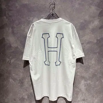 [무료배송] 택 포함 미사용 새상품 HUF 하프 로고 프린트 티셔츠