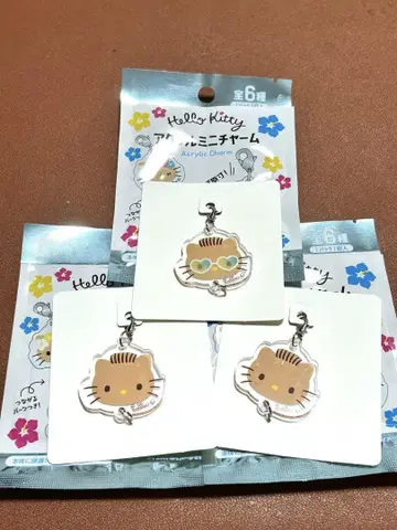 Hello Kitty 아크릴 미니 참 다니엘 3점 세리아 다이소
