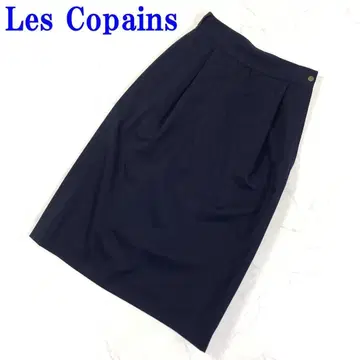 Les Copains 레꼬빵 타이트 스커트 네이비 C2198