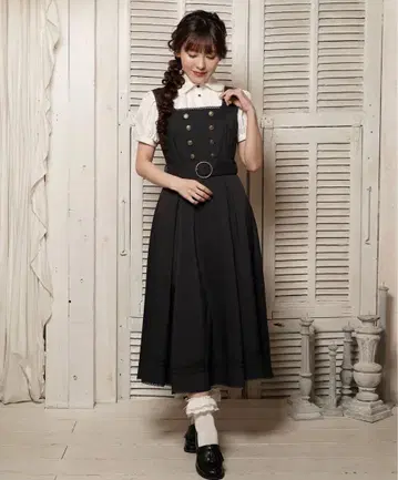 마린 아카데미아 쿠라로리 쿠루미 시마무라 멜빵 스커트 네이비 LL 새상품