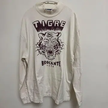 TIGRE BROCANTE 호랑이 패턴 터틀넥 긴팔 티셔츠