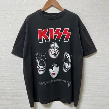 KISS 티셔츠 XL KISS 밴드 티셔츠 TULTEX  B127
