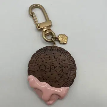 딸기 초콜릿 비스킷 키링 큐포트
