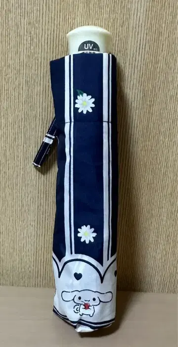 산리오 시나모롤 양산 우천 겸용 접이식 우산 네이비 스트라이프