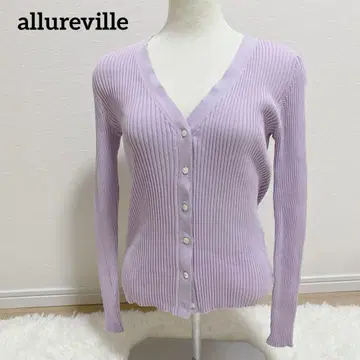 a530 [ allureville/알아바일 ] 리브 니트 가디건 상의