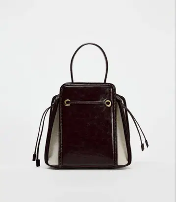 ZARA 텍스처 미니 버킷 백