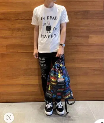 HYSTERIC GLAMOUR BUT I'M HAPPY 티셔츠