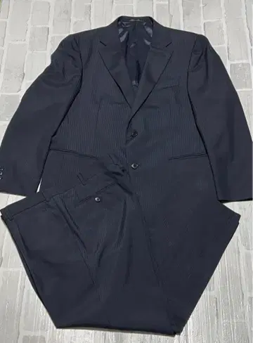 새상품급 빅 사이즈 네이비 스트라이프 포멀 BB5