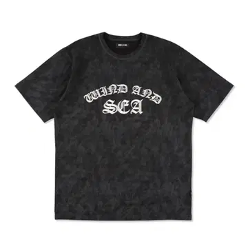 wind and sea 자수 로고 s/s 티