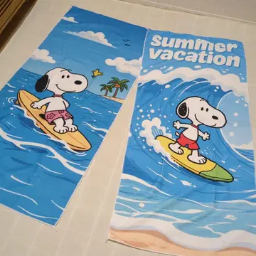 새상품 SNOOPY 비치 타월 2매 세트