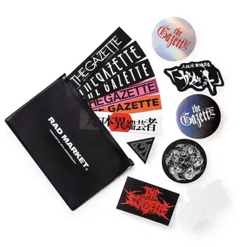 the GazettE 19주년 BAND LOGO STICKER SET