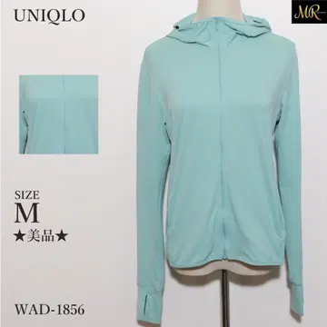 새상품급 유니클로 상의 후드티 긴팔 무지 후드 부착 스트레치 속건성