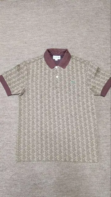 LACOSTE 모노그램 피케 셔츠 FR 3 US S