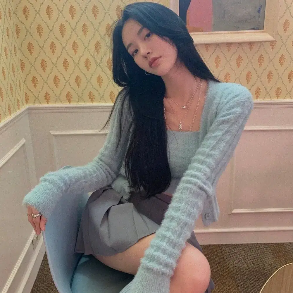 【PALEJADE】Fitted Rayon Knit Cardi PALE JADE | 페일제이드 Pale Jade Rayon Summer Cardigan on