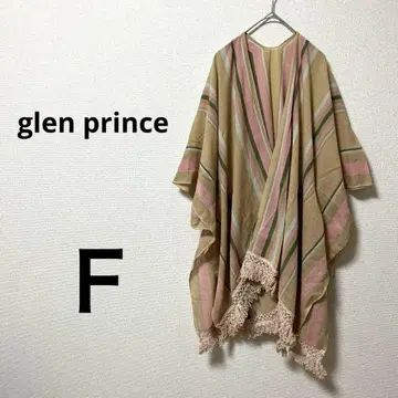 glen prince 프린지 스트라이프 스톨 판초 겉옷 F