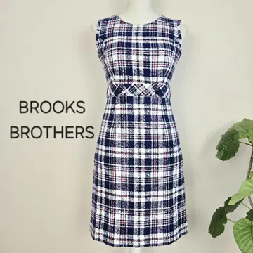 BROOKS BROTHERS 0 원피스 트위드 포멀 체크