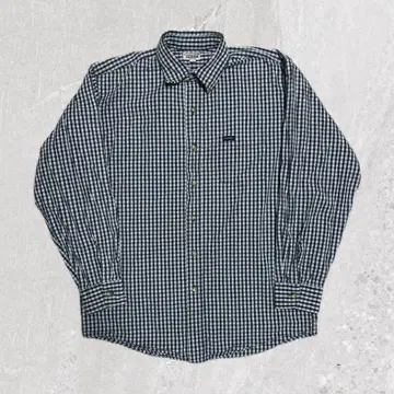 USA 제작 GUESS 그린 화이트 체크 긴팔 셔츠