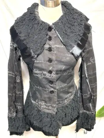 h.NAOTO blood 레이스 블랙 자켓 새상품급 1회 시착만 한 상품