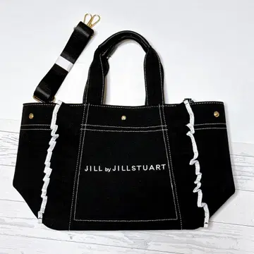 JILL by JILL STUART 프릴 토트백 블랙 JILL