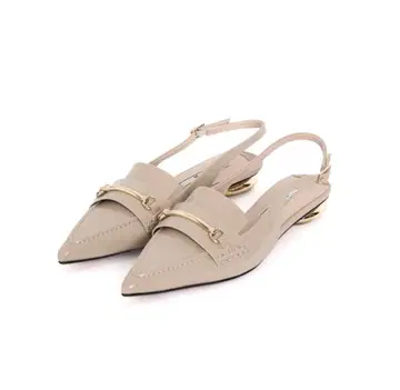 Her lip to Bit Slingback Mules 37 taupe
