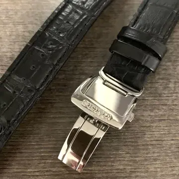 세이코 정품 D버클 가죽 벨트 20mm 밴드 블랙 sbtr021