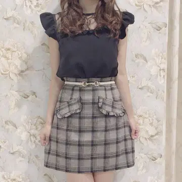 evelyn 에블린 포켓 체크 SK