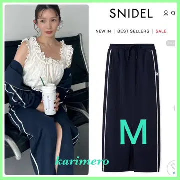 [ NVY ] 신상 새상품 SNIDEL UV 컷 맨투맨 타이트 스커트