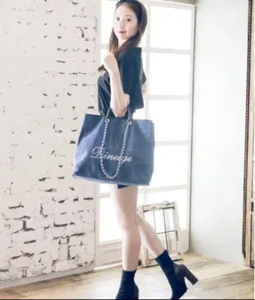 호쇼 다이 Dineige 캔버스 데님 토트백