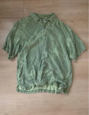 Tommy Bahama 반팔 알로하 셔츠 그린 계열