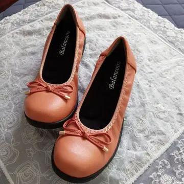 Balancior 오렌지 경량 펌프스 양가죽 23cm