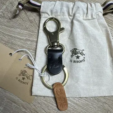 [미사용 새상품] IL BISONTE 키링 카라비너 포함