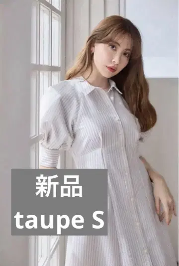 Volume Sleeve Shirt Dress S