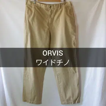 ORVIS 와이드 치노 베이지 치노 팬츠 36 노턱
