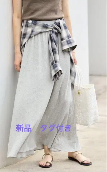 SLOBE IENA 릴랙스 저지 이지 스커트