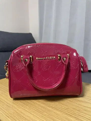 Maison de FLEUR 에나멜 2WAY 백 핑크, 새상품급