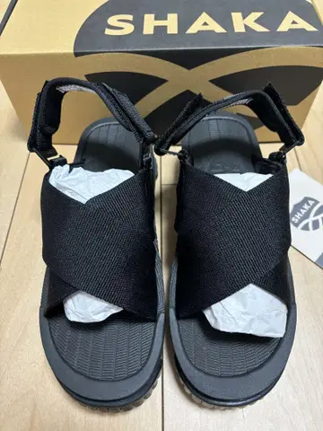SHAKA 블랙 스포츠 샌들