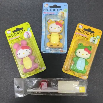 헬로키티 칫솔&칫솔 홀더 4개 세트