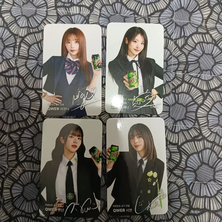 qwer Mountain Dew photocard, price per item on Bunjang