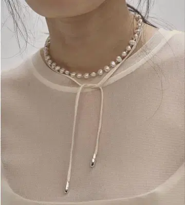 새상품 todayful Pearl Ribbon Choker