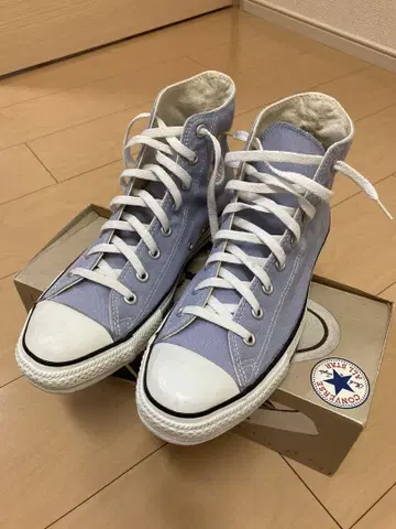 90년대 CONVERSE ALL STAR 하이컷 라이트 퍼플 박스 포함