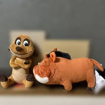 라이온 킹/봉제 인형/티몬/품바