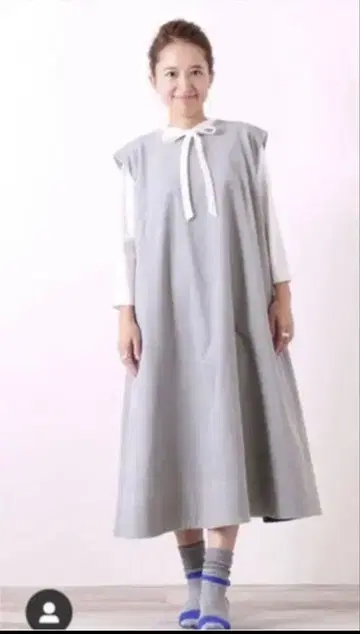 yori 요리 원피스 코듀로이 아이스 블루
