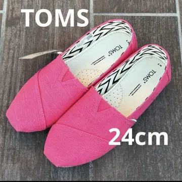 TOMS 핑크 슬립온 24cm 새상품